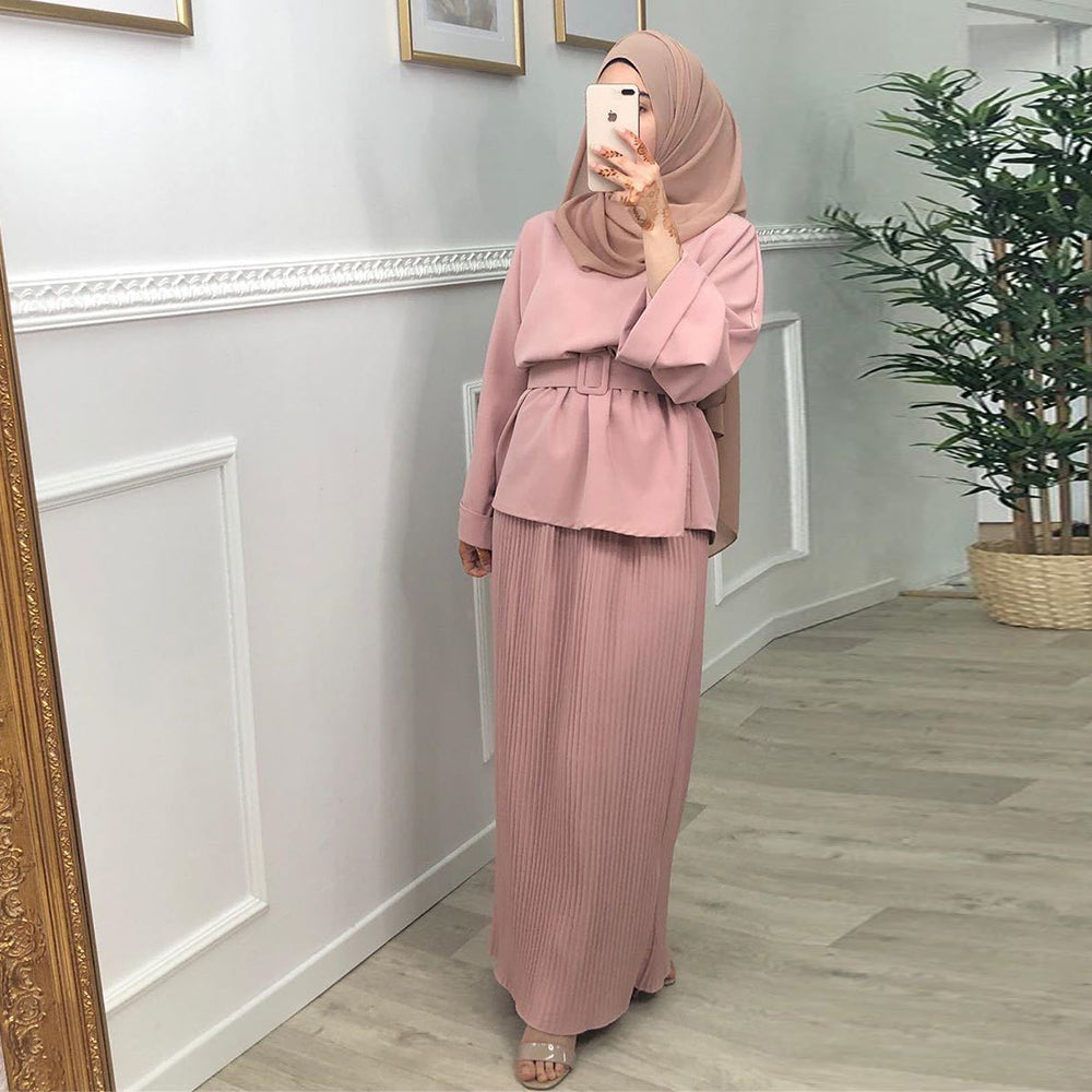 Ramadan Eid Mubarak Abaya Dubai Turkey Hijab Dress Muslim Se Silver Sam