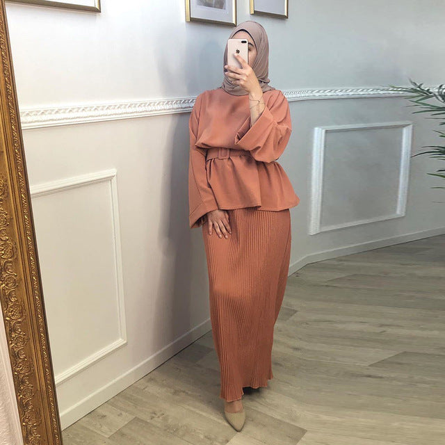 Ramadan Eid Mubarak Abaya Dubai Turkey Hijab Dress Muslim Se Silver Sam