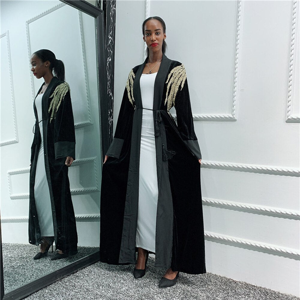 Southeast Asian robe cardigan trench coat Silver Sam