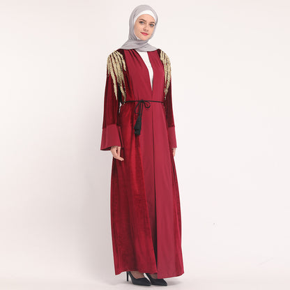 Southeast Asian robe cardigan trench coat Silver Sam