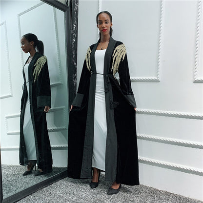 Southeast Asian robe cardigan trench coat Silver Sam